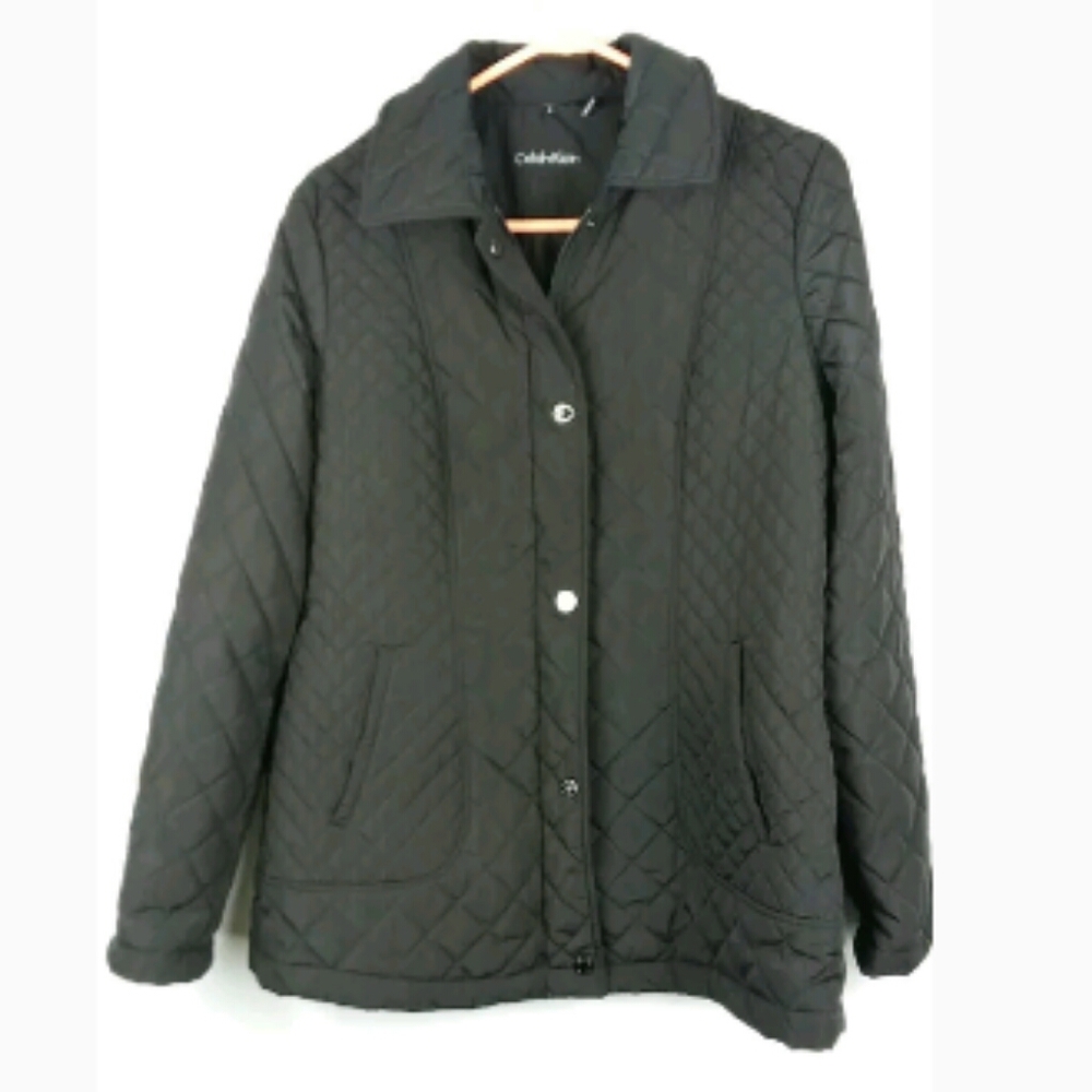 Calvin Klein Full Zip Button Winter Coat Jacket